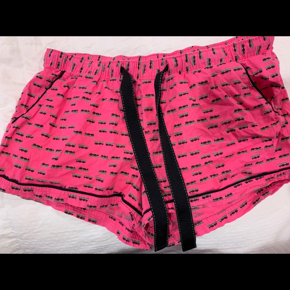 Cute pink pajama shorts